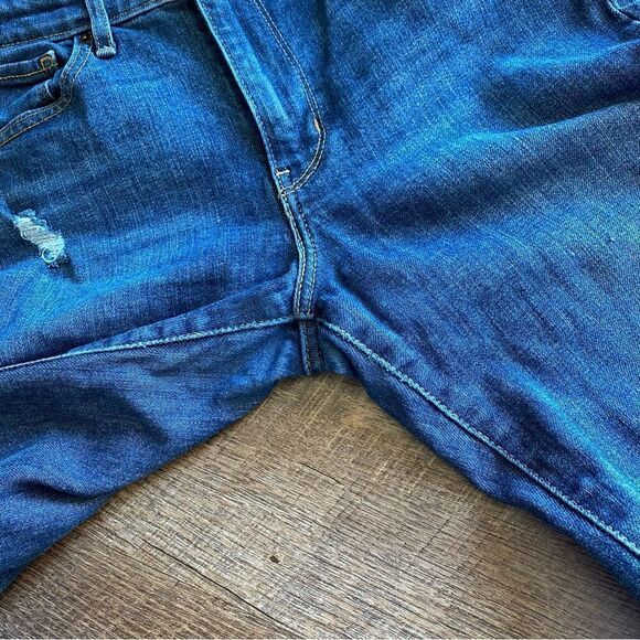 Levi’s 721 High Rise Skinny Jeans Distressed Ripped Hi Waisted - Picture 10 of 12